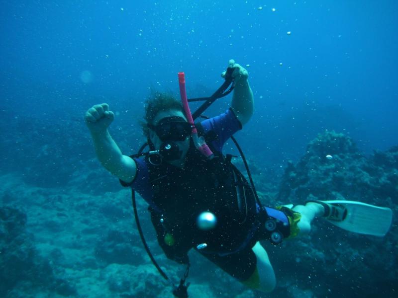 Completing Padi OW in Rarotonga - I did it!