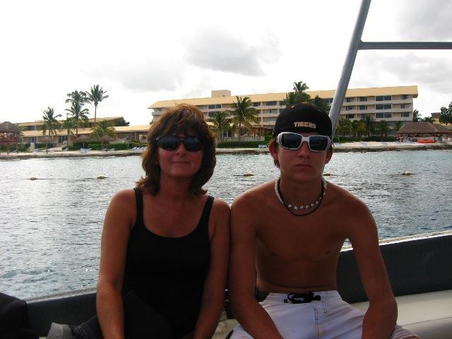 Cozumel- me & my youngest son