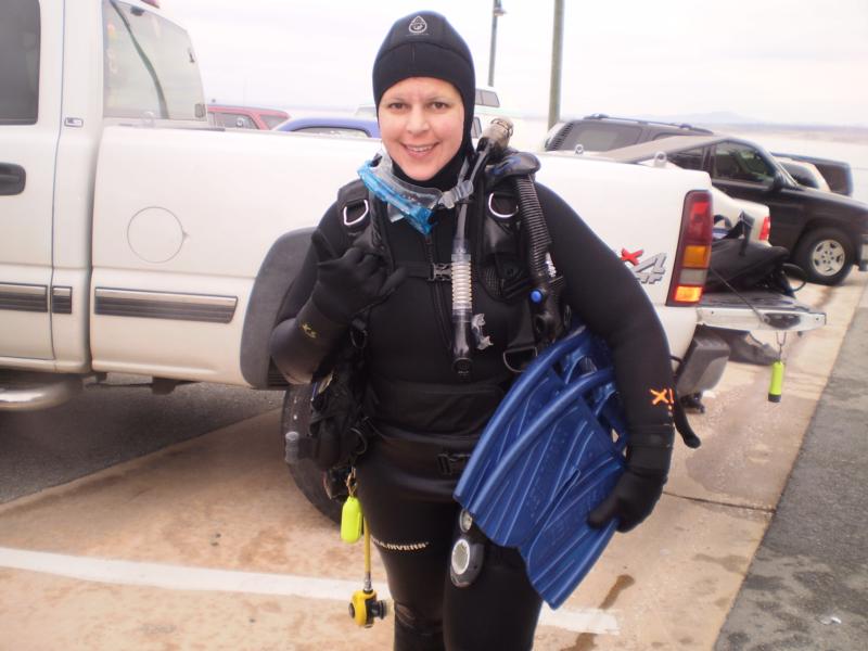 After my second cold water dive!