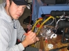Soldering the ROV