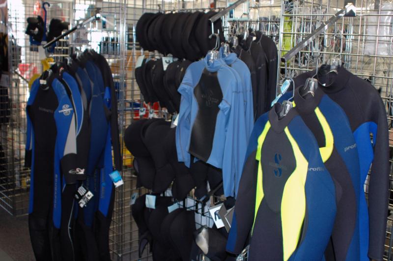 Underwater Dive Center wet suits