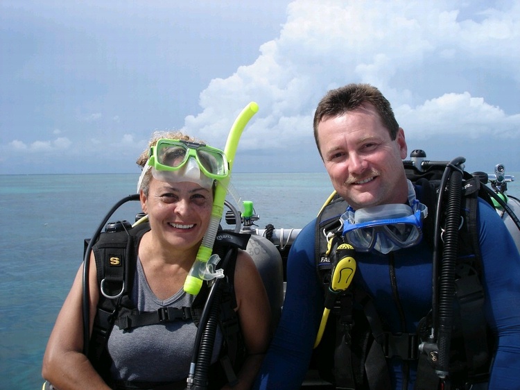 My wife and I in Key Largo