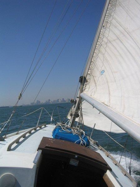 Downtown Long Beach shot from the Sailing Vessel "Indepencence"