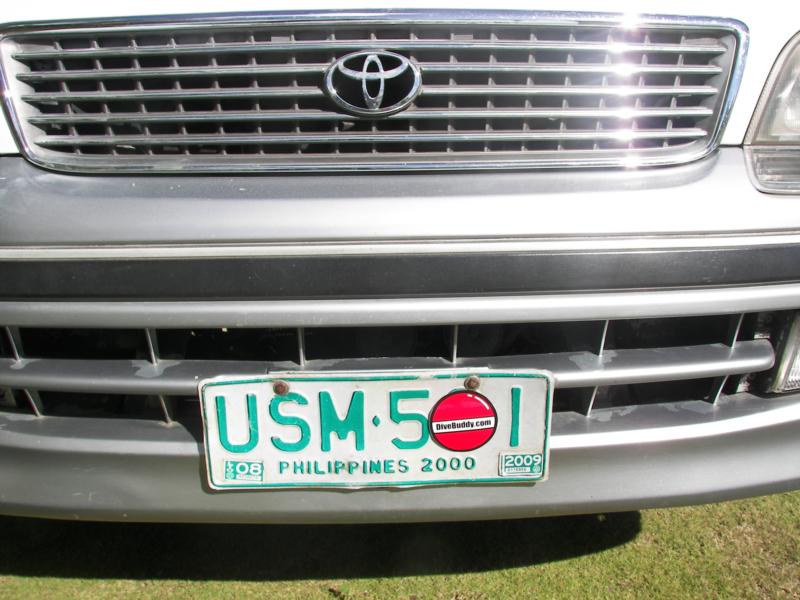 DiveBuddy License Plate Philippines