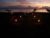 tiki torches leading to the beach