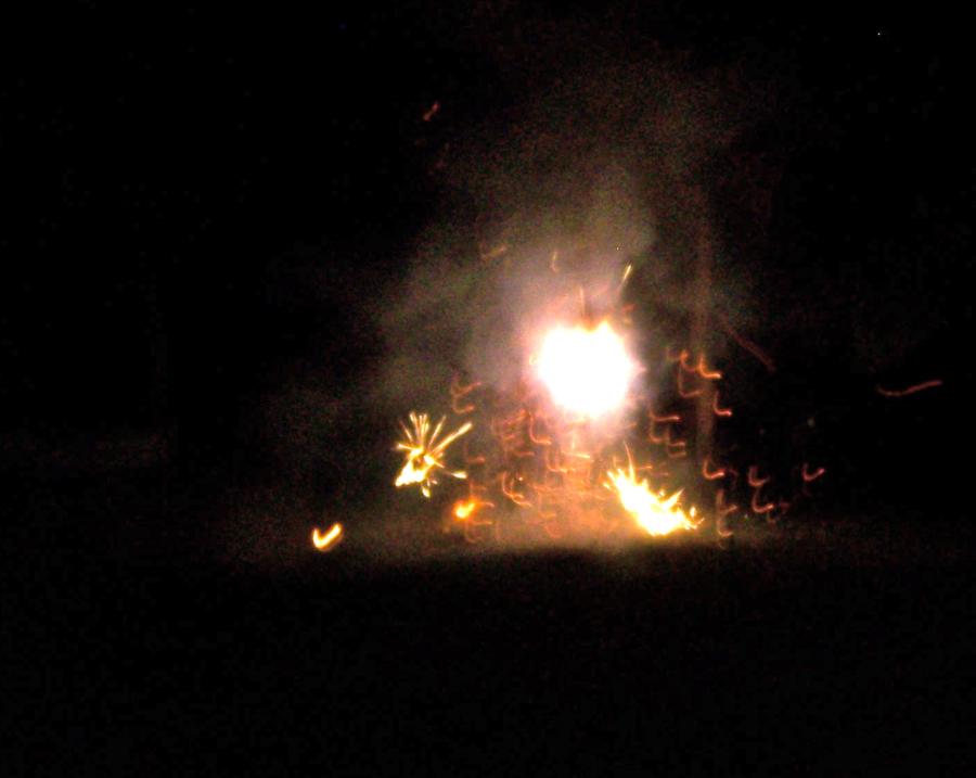 fireworks on the beach