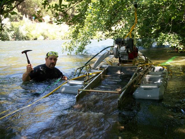 Me dredging on the Feather River