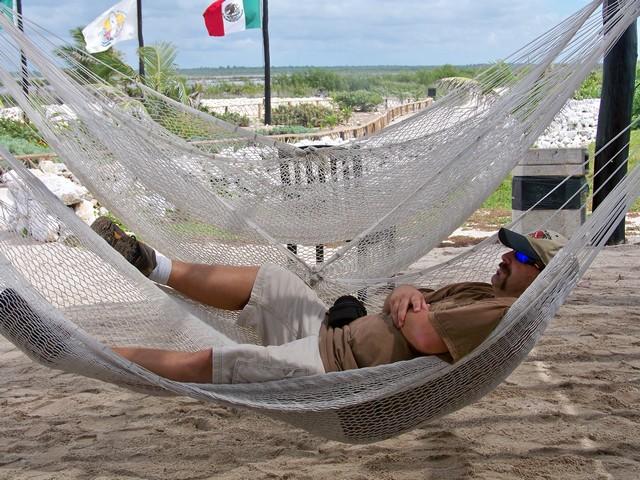 Kicking back  in Cozumel