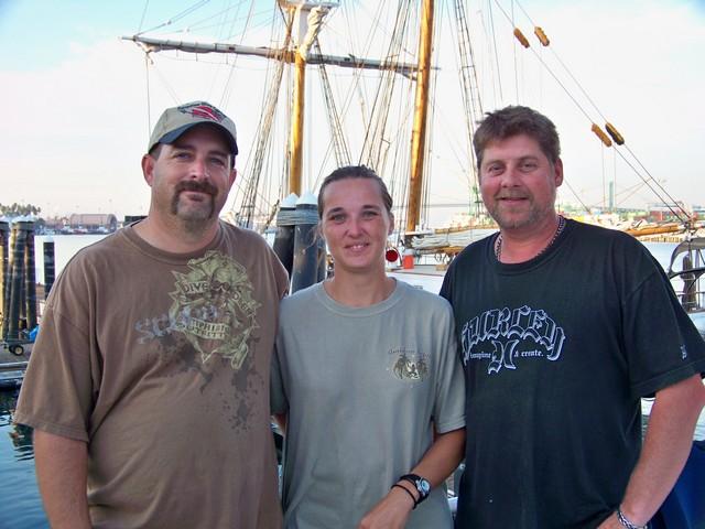 Me,Christina,& Captain George of the Sand Dollar out of San Pedro 10-24-2009