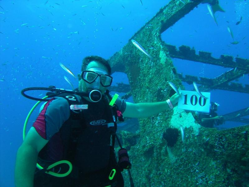 100th Dive !!!! Cozumel MX. 