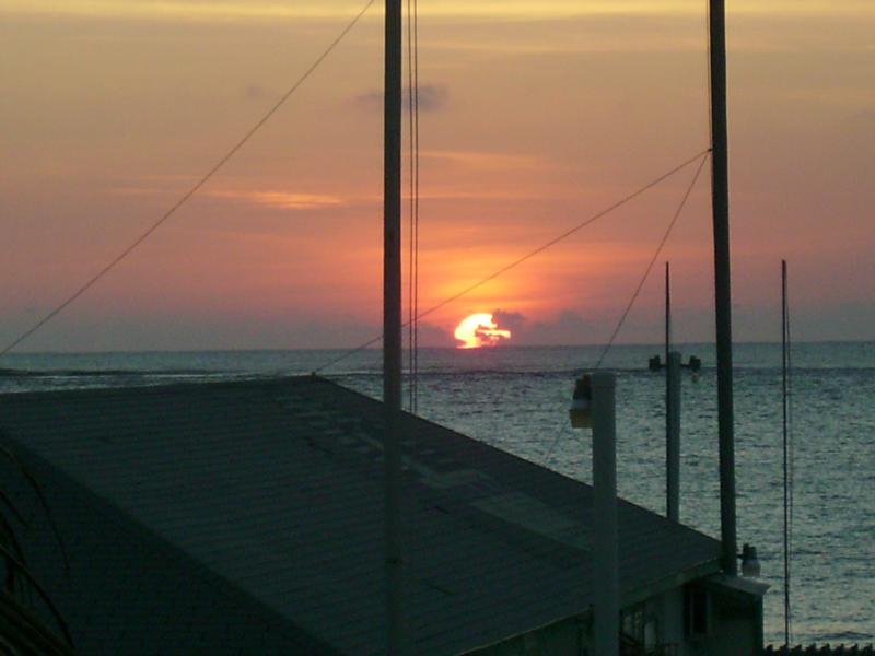 sunrise San Pedro Belize from my room