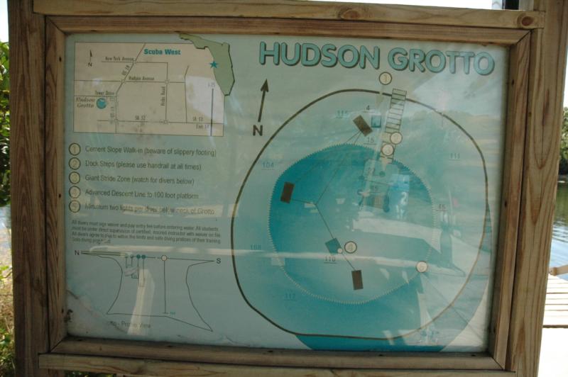 Hudson Grotto Sign