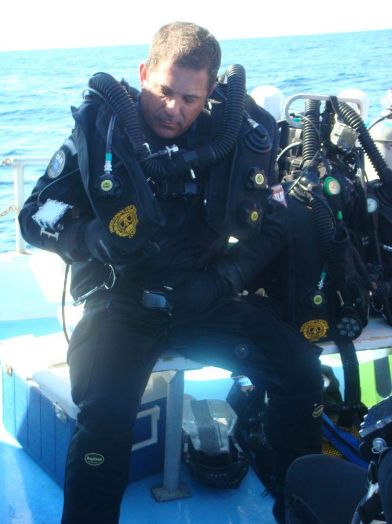 My friend Peter getting ready for the Oriskany
