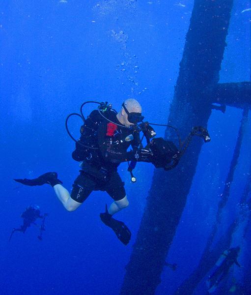 Flower Gardens Rig Dive