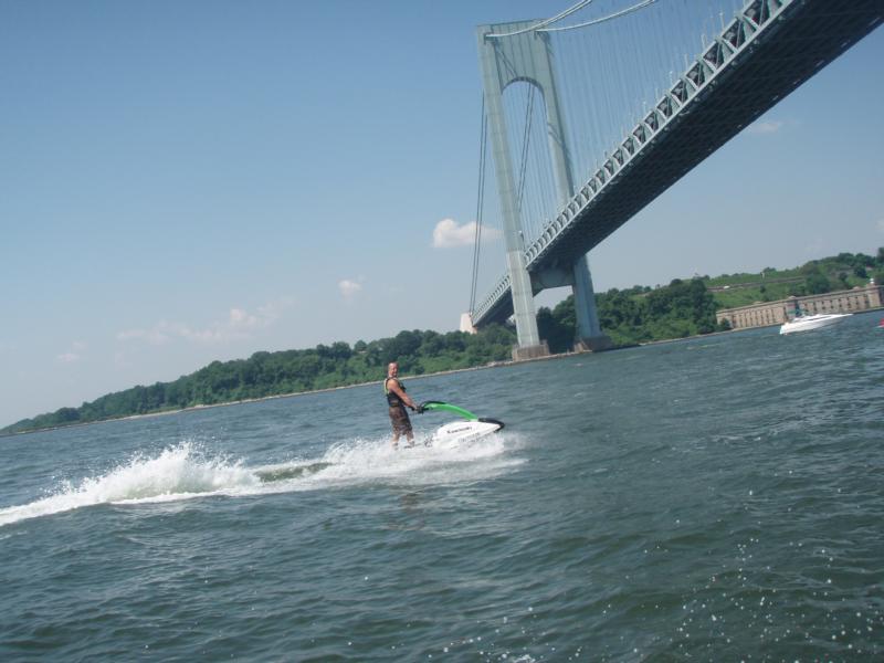 me jetskiing