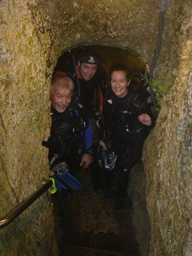 Dad, Daniel, Stephanie in Devil’s Den