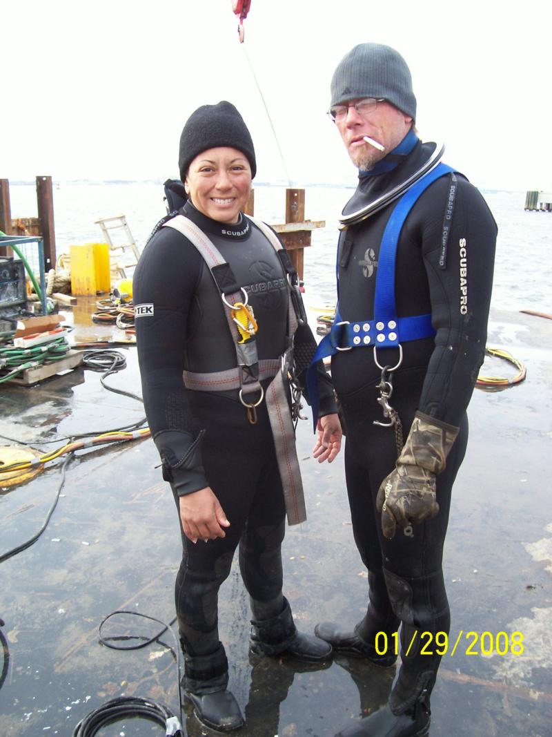 working divers