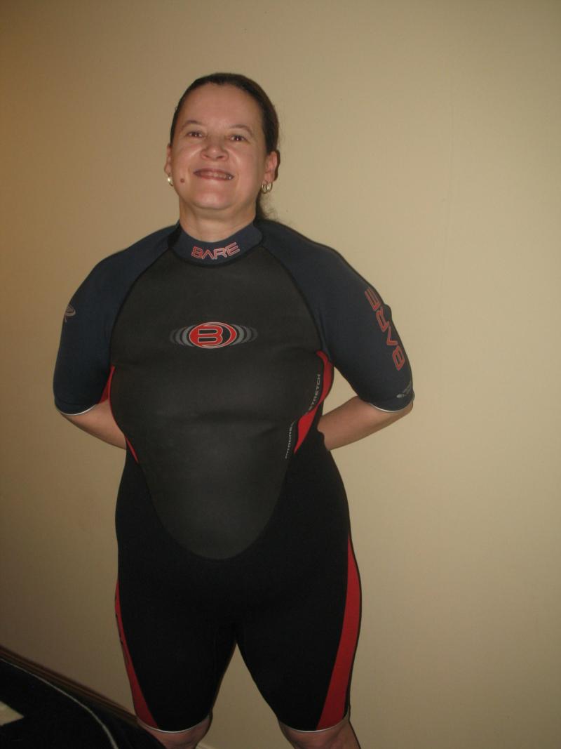 My girl in her new wetsuit