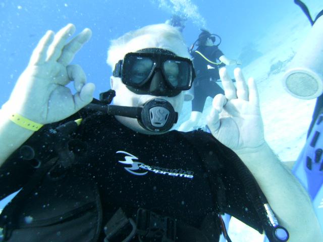 Tom having fun in Cozumel