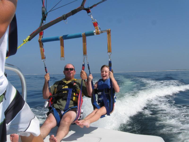 Daughter and I taking off