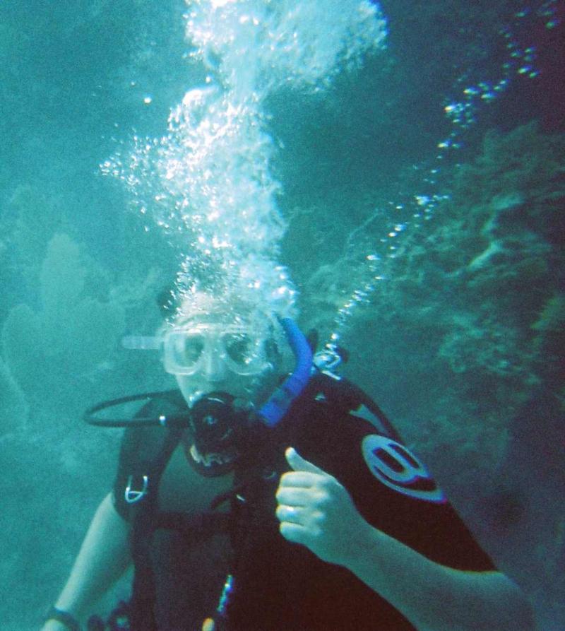 Charles in dive off Key Largo