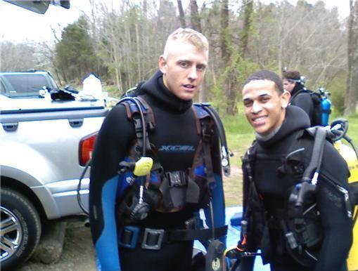 getting ready to go scuba diving on the east coast for the first time.