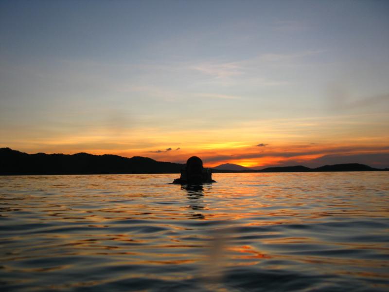 sunset @ twinrocks, anilao, batangas, philippines