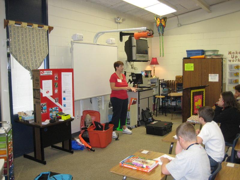 PCD President Debbie Shafer Conducting Introduction During Career Day at Belton MS Belton SC