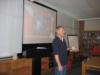 Michael Conducting Presentation at Honea-Path HS