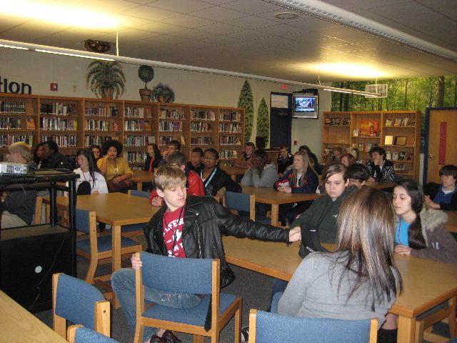 Students at Honea-Path Checking Equipment